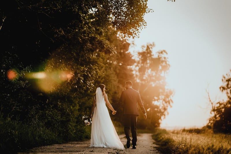 Bride and Groom at Wedding Ceremony